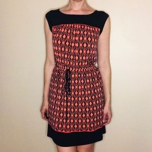 EnFocus Studio Salmon and Dark Blue Dress Size 8